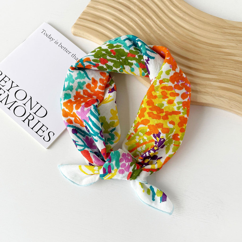 Assorted Print Square Neck Scarf - NO24
