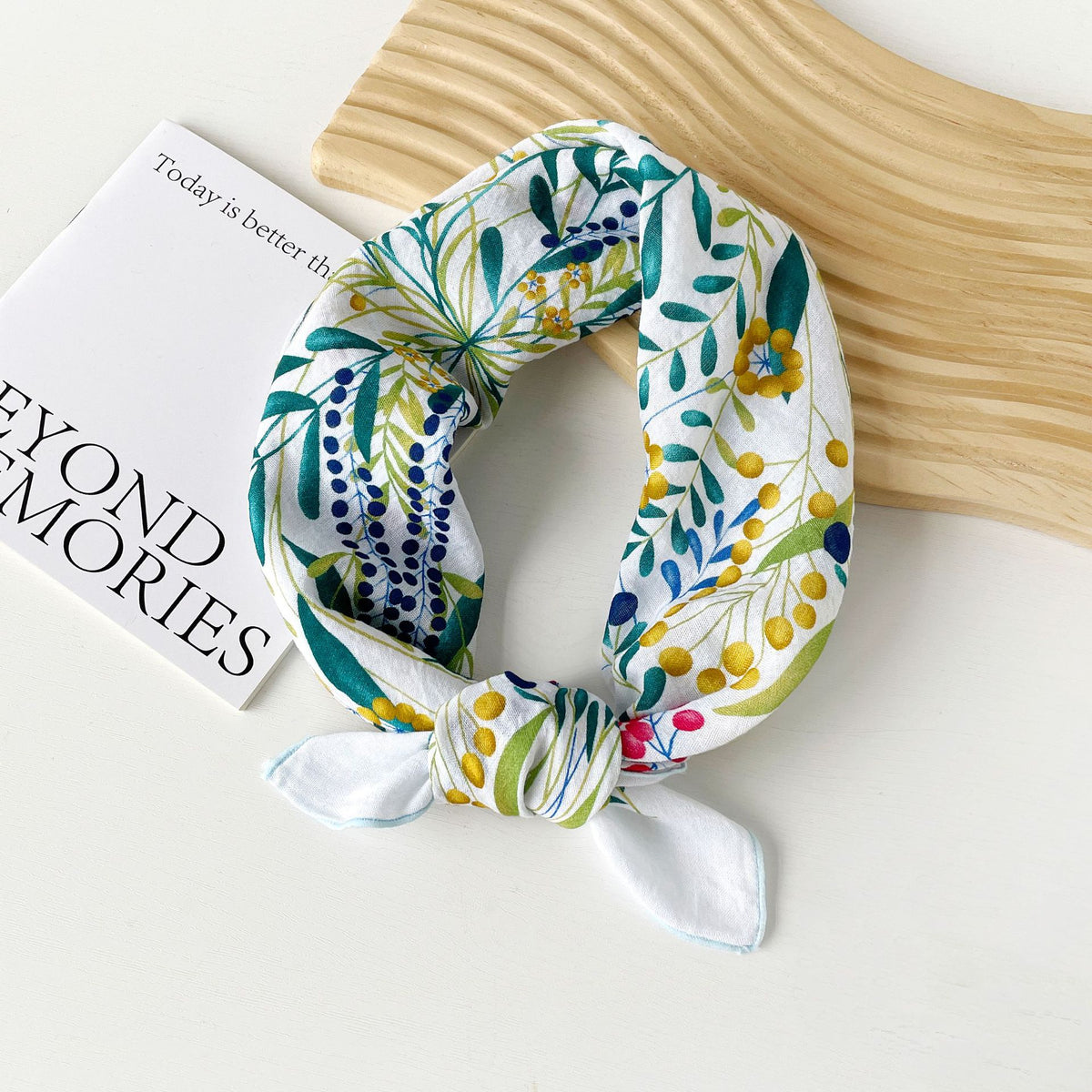 Assorted Print Square Neck Scarf - NO25