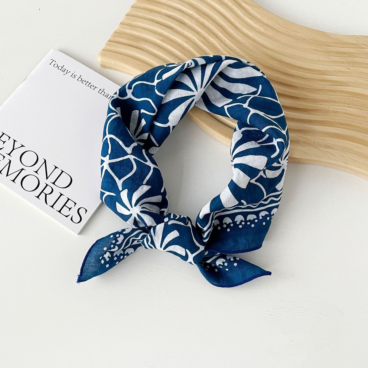 Assorted Print Square Neck Scarf - NO26