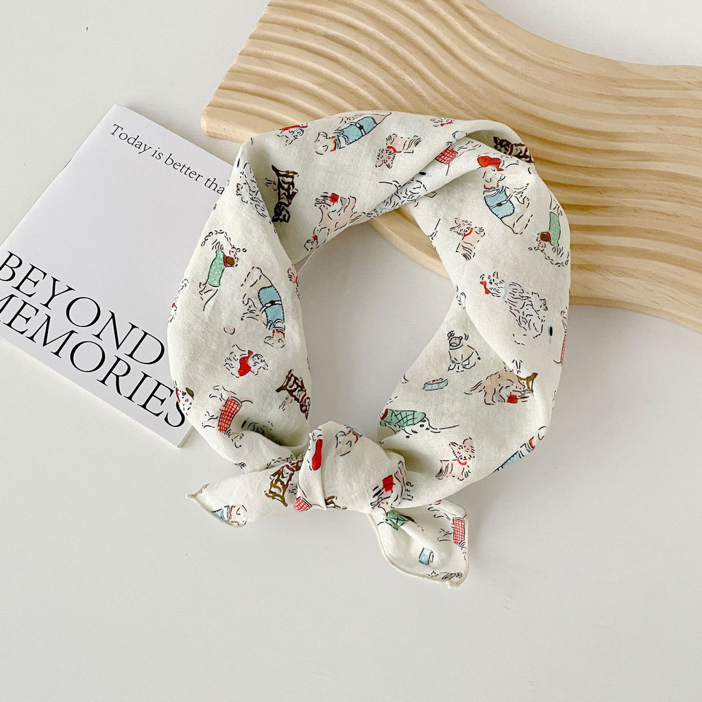 Assorted Print Square Neck Scarf - NO27