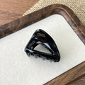 Triangle Mini Acetate Claw Clip - Black
