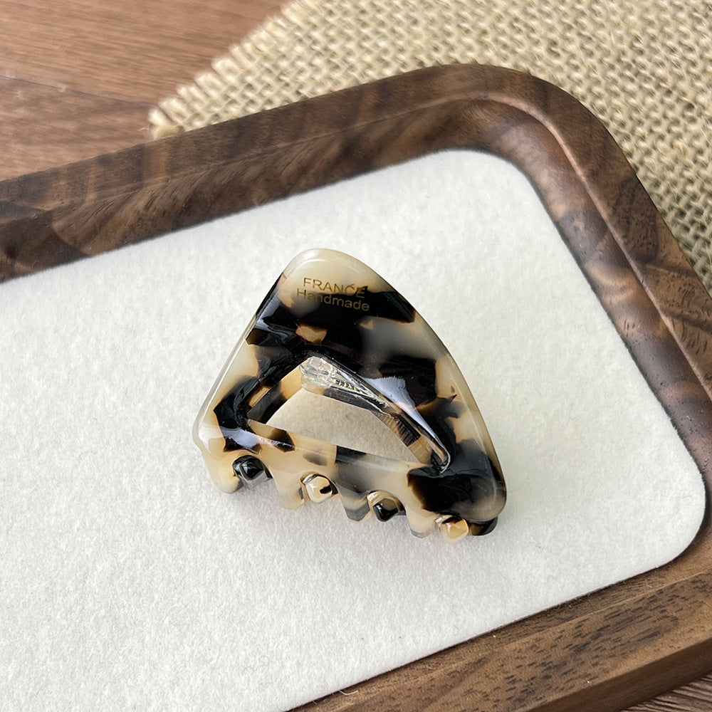 Triangle Mini Acetate Claw Clip - Spot