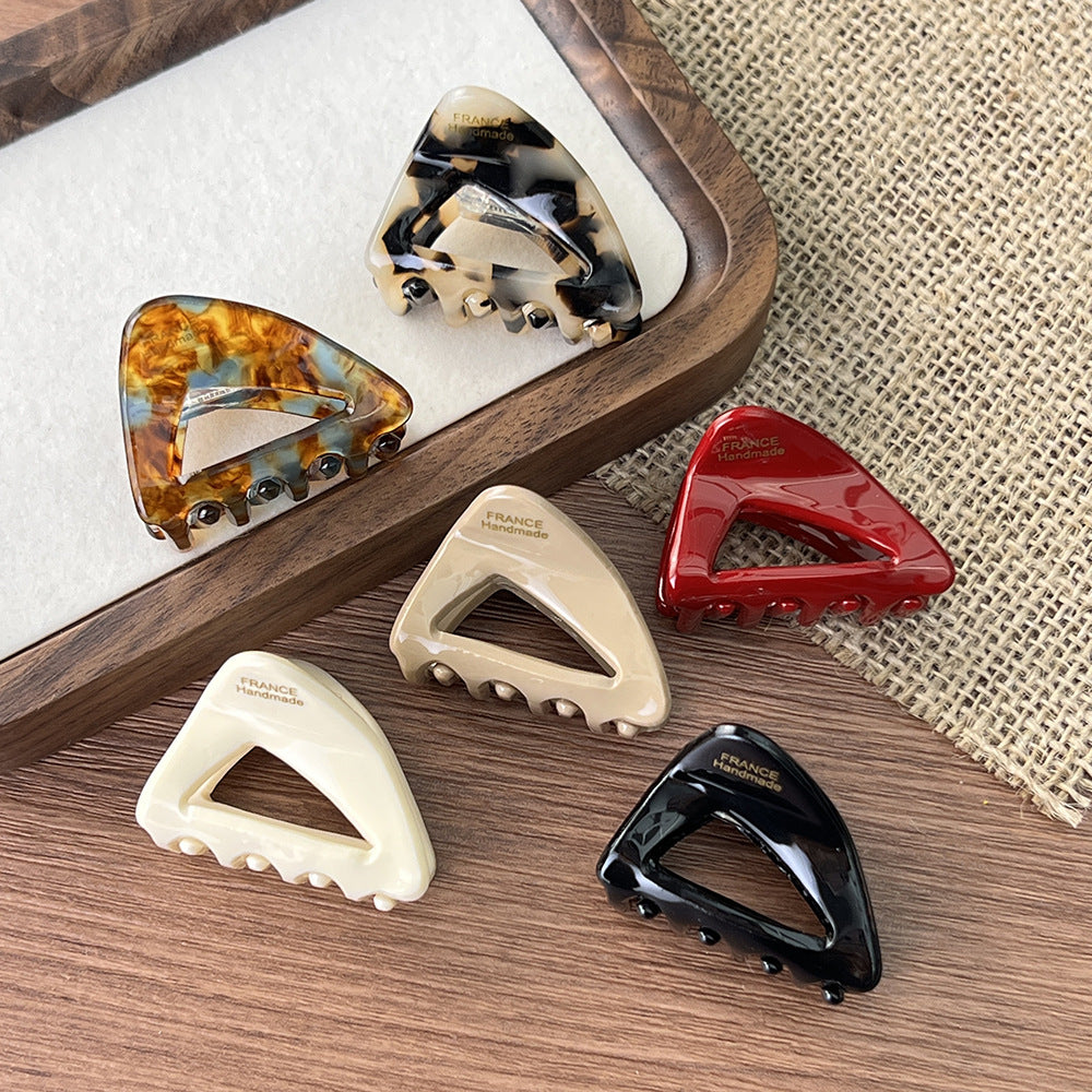 Triangle Mini Acetate Claw Clip