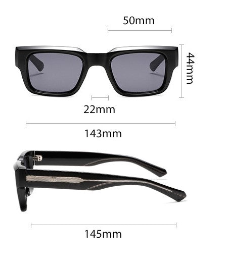Chunky Square Frame Tinted Glasses