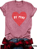 Be Mine Heart Short Sleeve Graphic Tee - Polignac