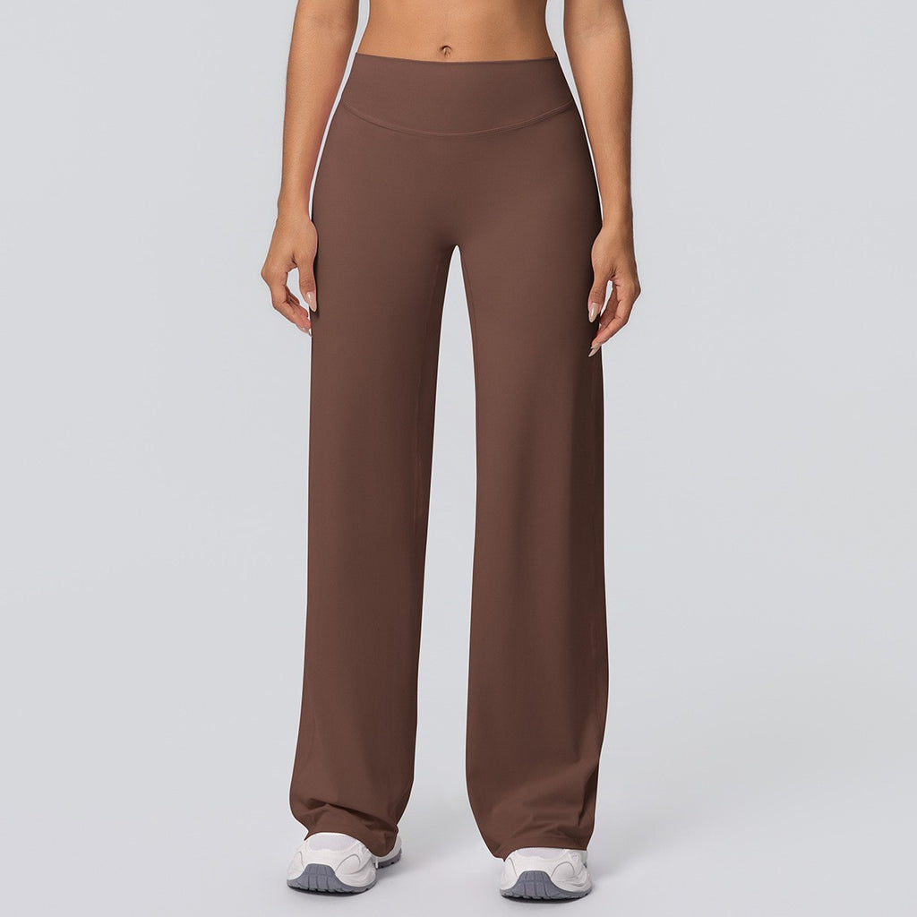 Double Brushed High Waist Wide Leg Yoga Pants