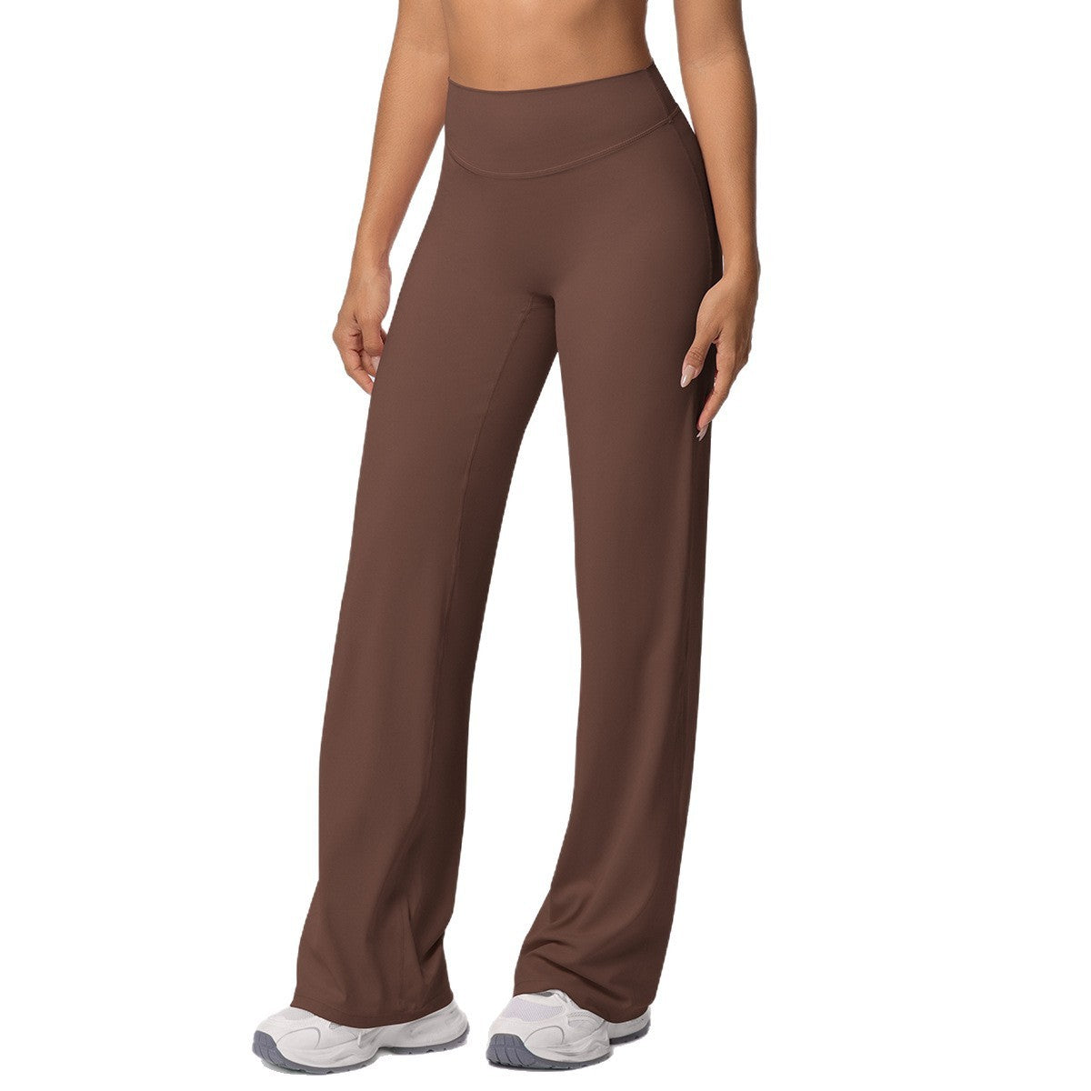 Double Brushed High Waist Wide Leg Yoga Pants