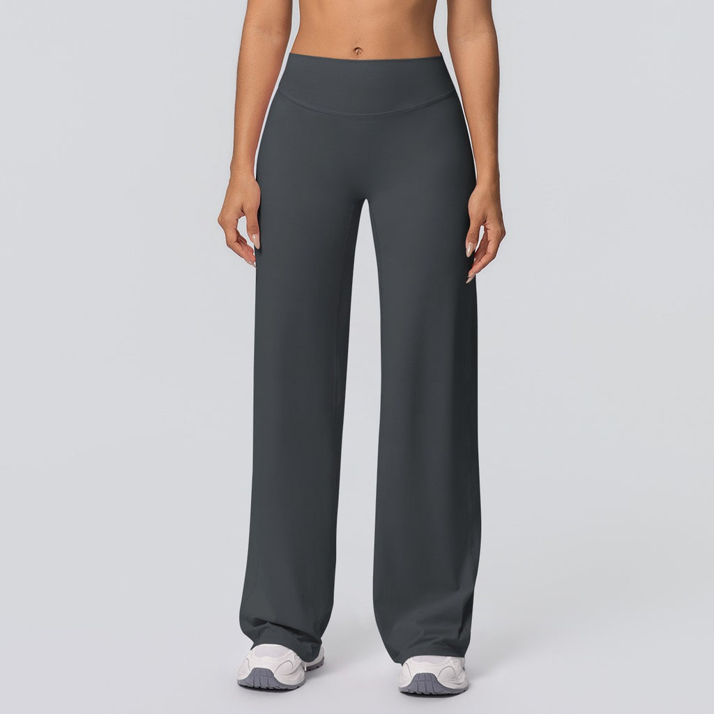 Double Brushed High Waist Wide Leg Yoga Pants