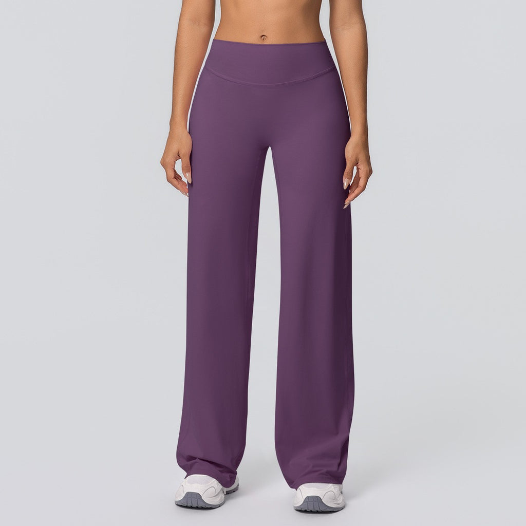 Double Brushed High Waist Wide Leg Yoga Pants