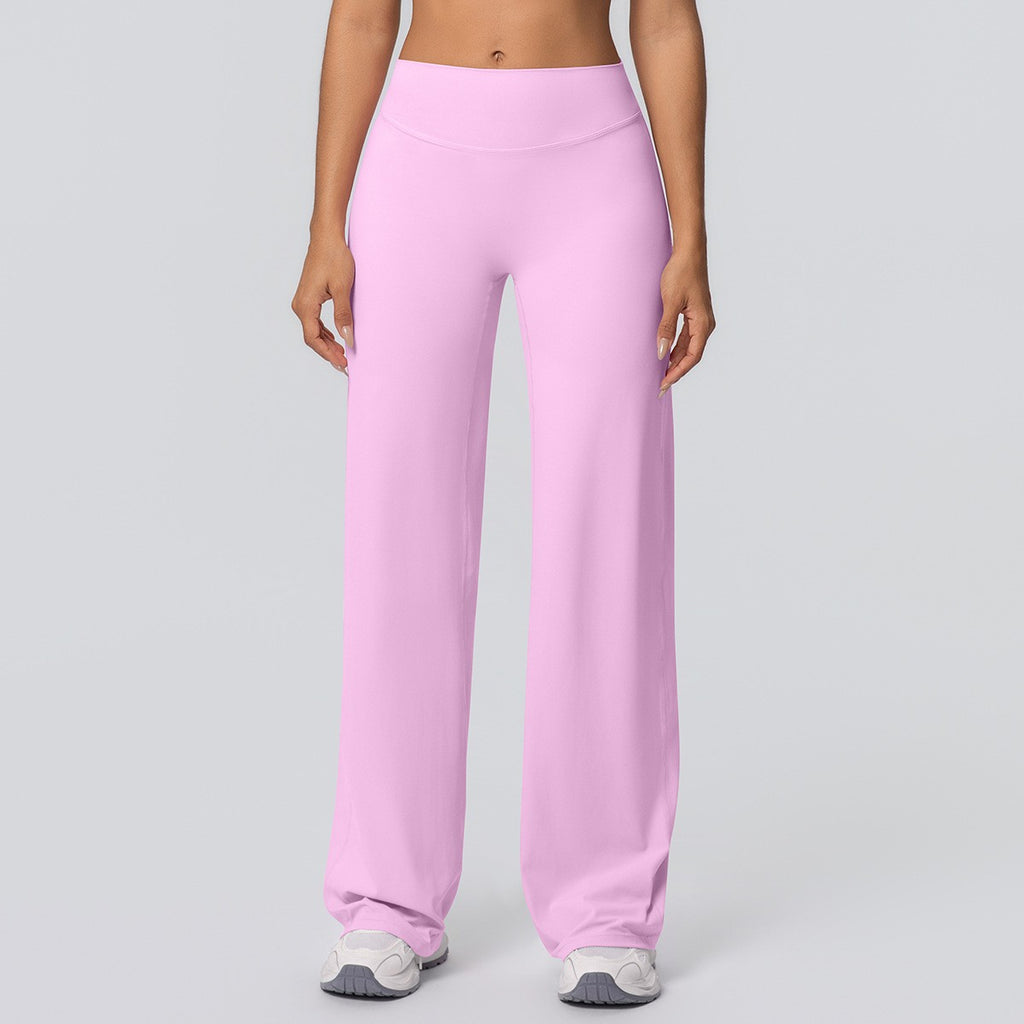 Double Brushed High Waist Wide Leg Yoga Pants