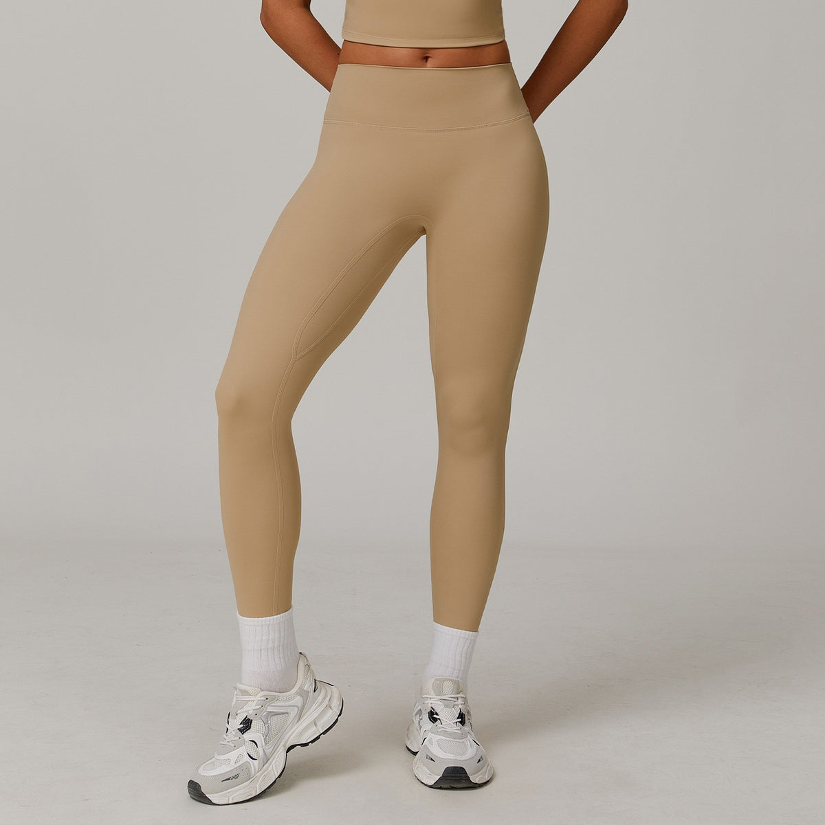 Brushed Contour Seam High Waist Yoga Leggings
