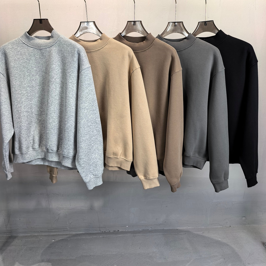 Heavyweight Fleece Lined Mock Neck Sweatshirt - view 1