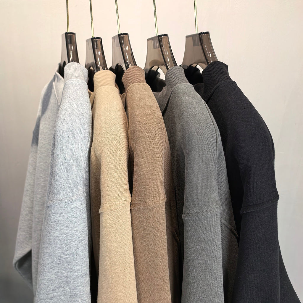 Heavyweight Fleece Lined Mock Neck Sweatshirt - view 5
