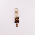 Enamel Kitty Keychain with Dangling Tail Charm - C1