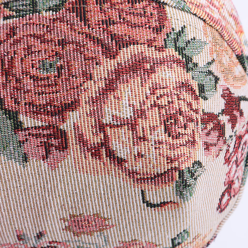 Butterfly Floral Tapestry Baseball Cap Suede Visor - FGreen - 1