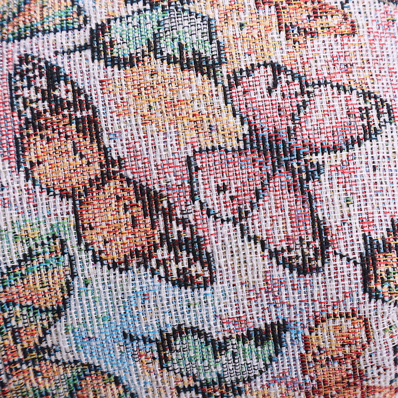 Butterfly Floral Tapestry Baseball Cap Suede Visor - FGreen - 2