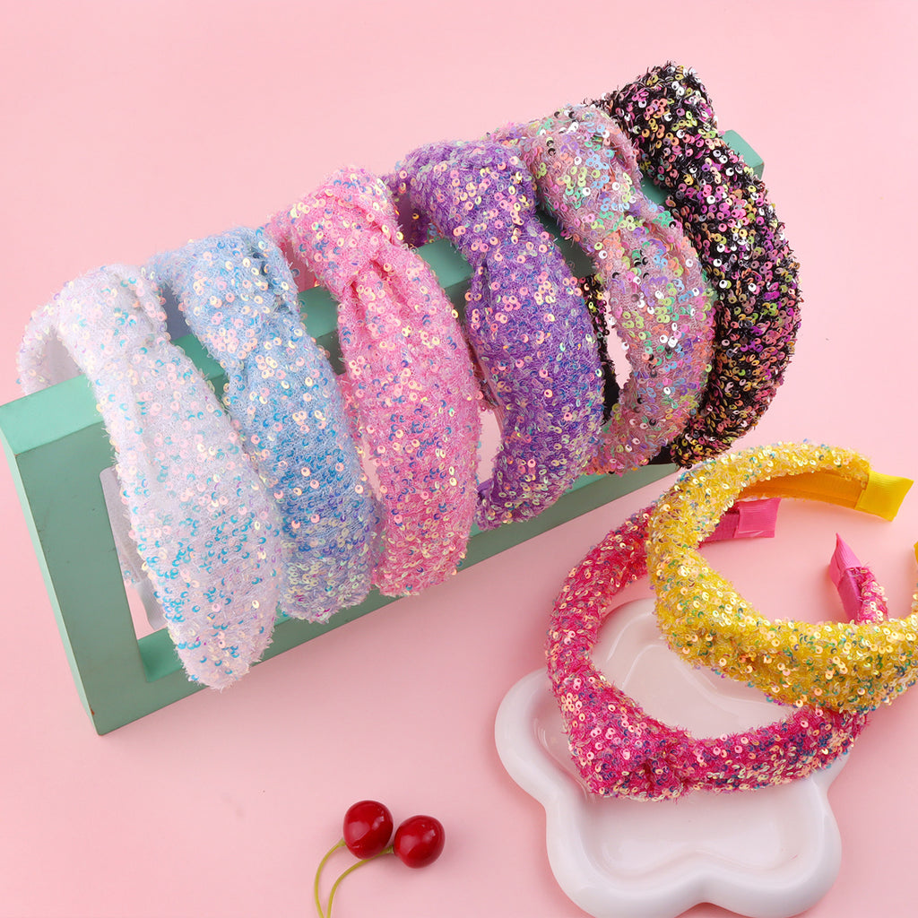Glitter Chunky Knot Padded Headband - view 1