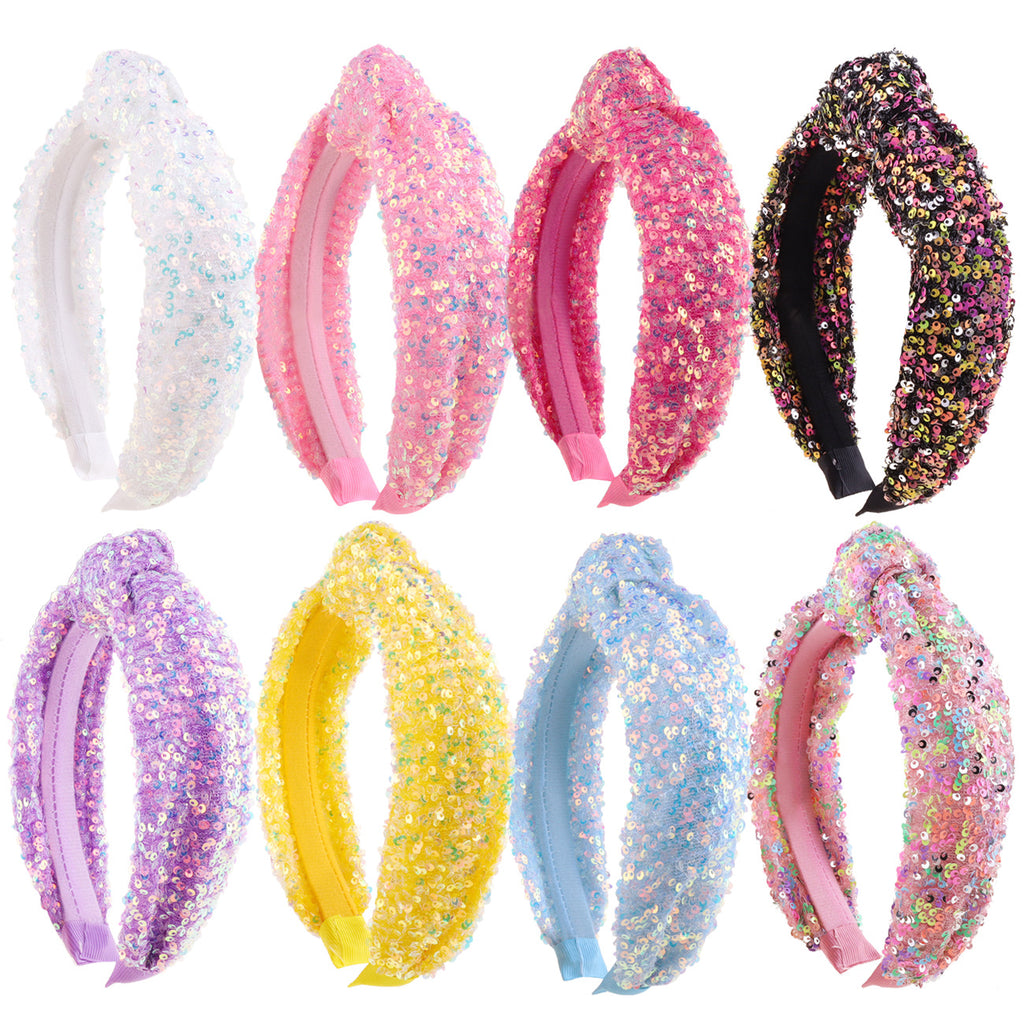Glitter Chunky Knot Padded Headband - view 2
