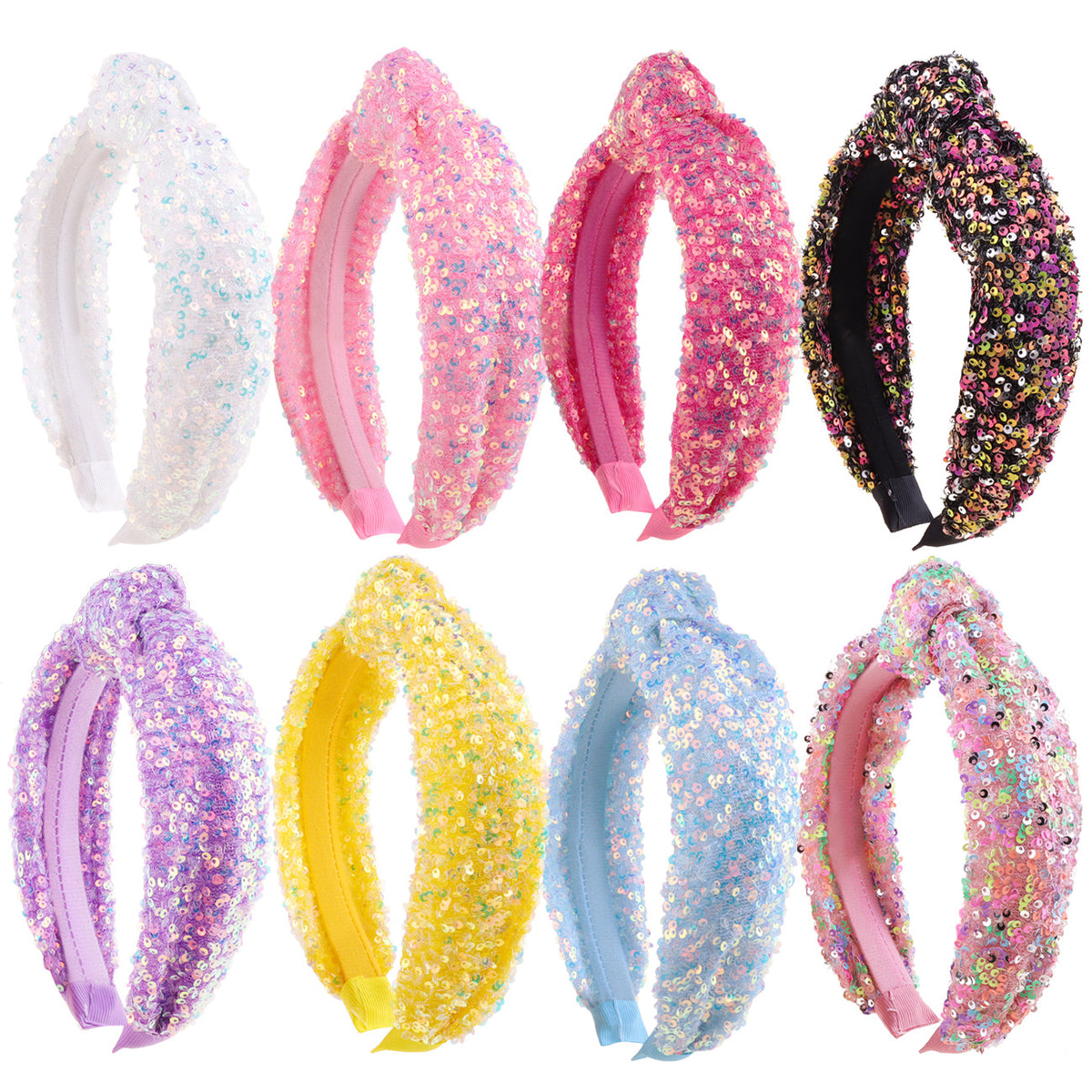 Glitter Chunky Knot Padded Headband - view 2