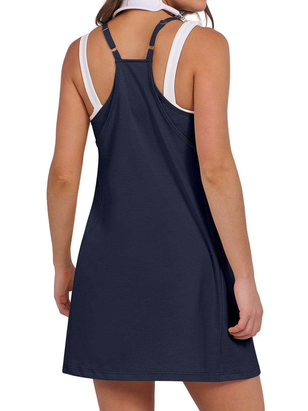 Square-Neck Cami Mini Romper with Attached Shorts - view 22