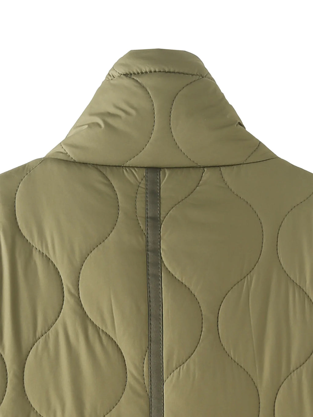 Onion Quilted Stand Collar Jacket - Green - 9