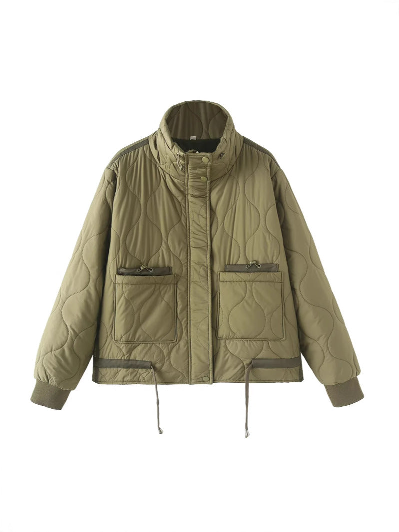 Onion Quilted Stand Collar Jacket - view 1