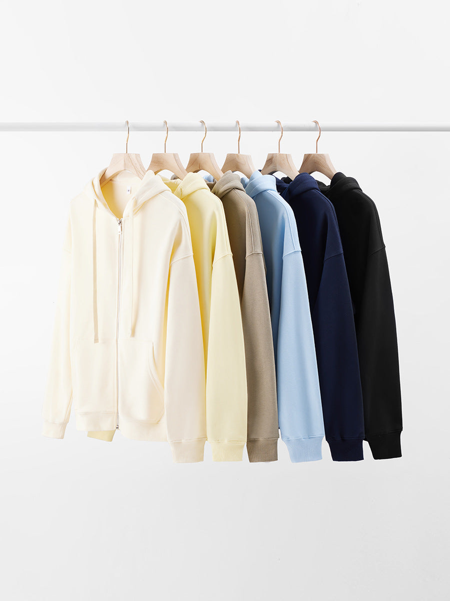 Oversized Athletic Zip Up Hoodie - view 3