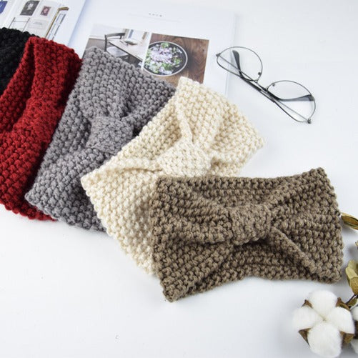 Seed Stitch Knot Bow Headband - view 14