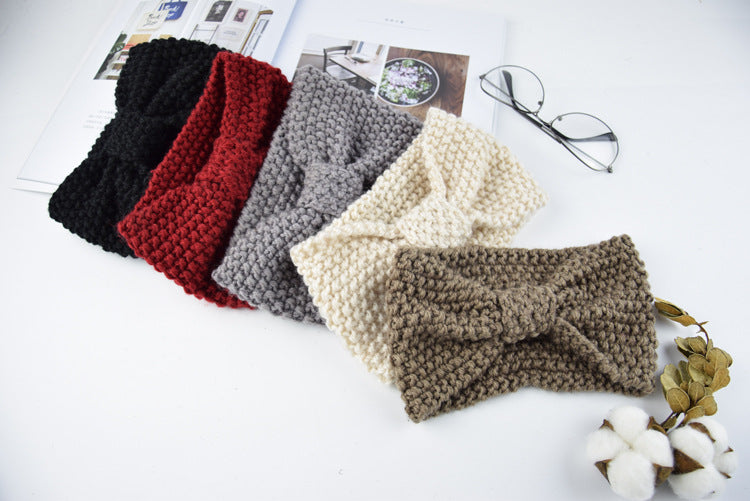 Seed Stitch Knot Bow Headband - view 4