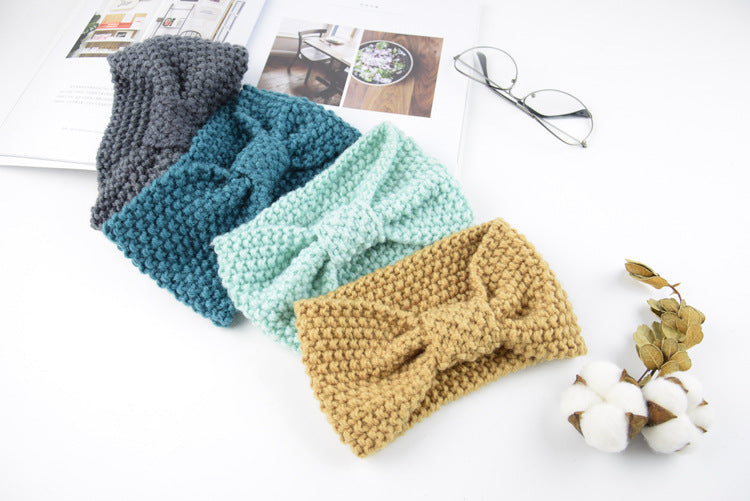 Seed Stitch Knot Bow Headband - view 6