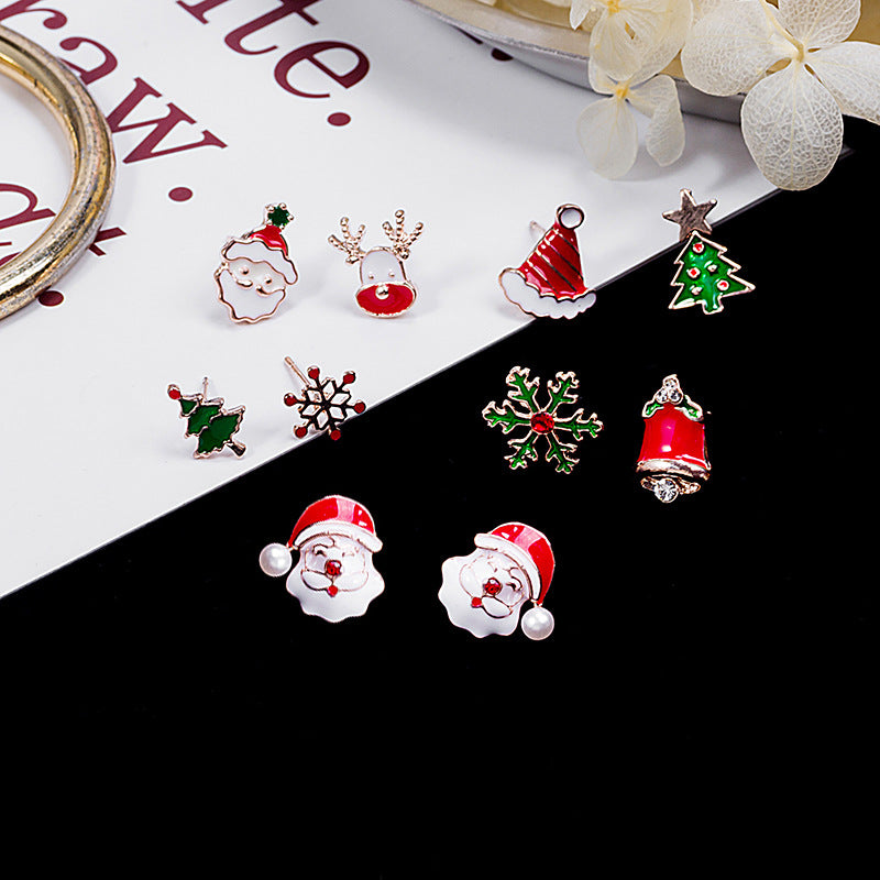 Festive Motif Mini Stud Earring Set - view 1