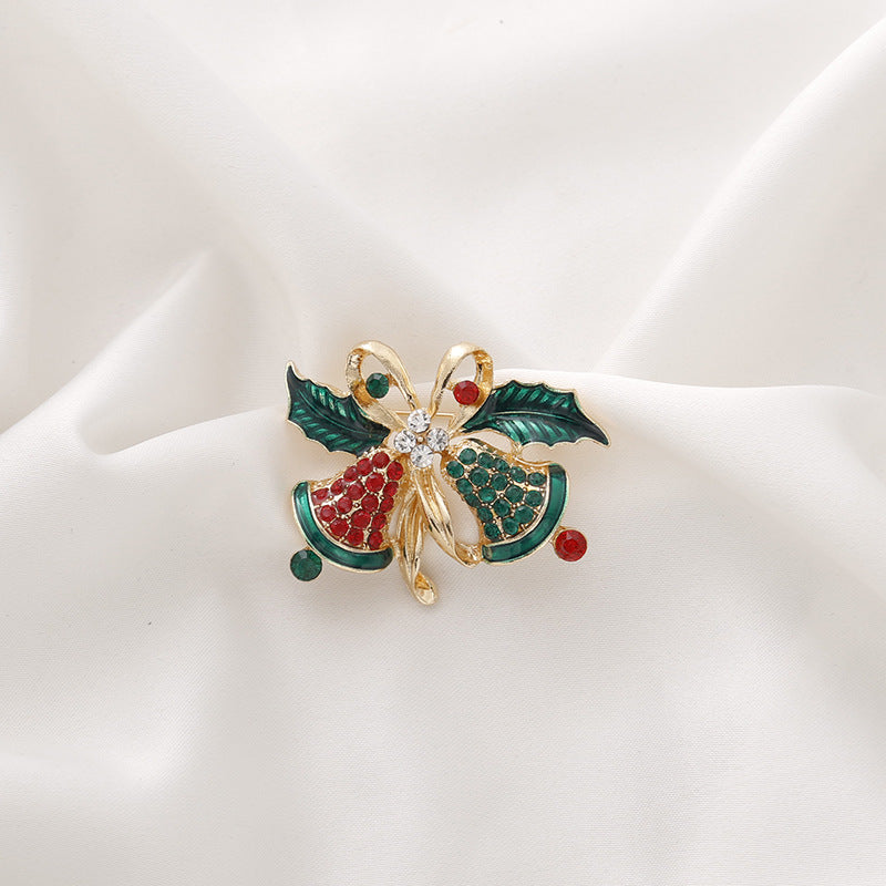Cartoon Festive Enamel Pin Brooch - Bell-2