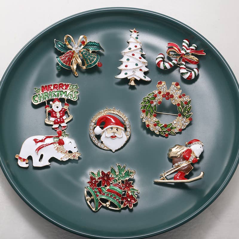 Cartoon Festive Enamel Pin Brooch