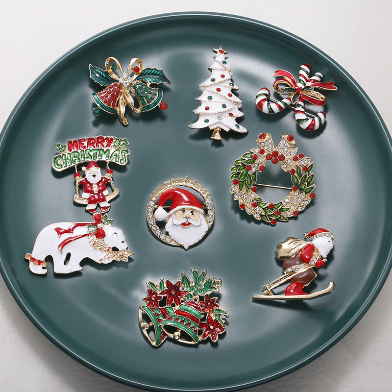Cartoon Festive Enamel Pin Brooch - view 1