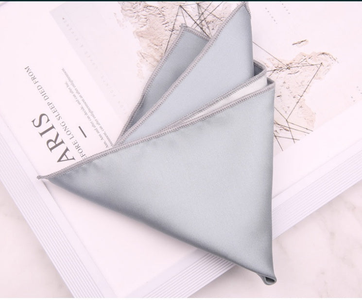 Solid Satin Pocket Square for Suits - A03