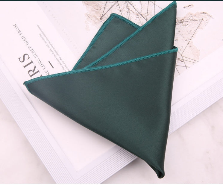 Solid Satin Pocket Square for Suits - A06