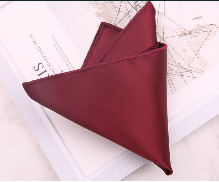 Solid Satin Pocket Square for Suits - A07