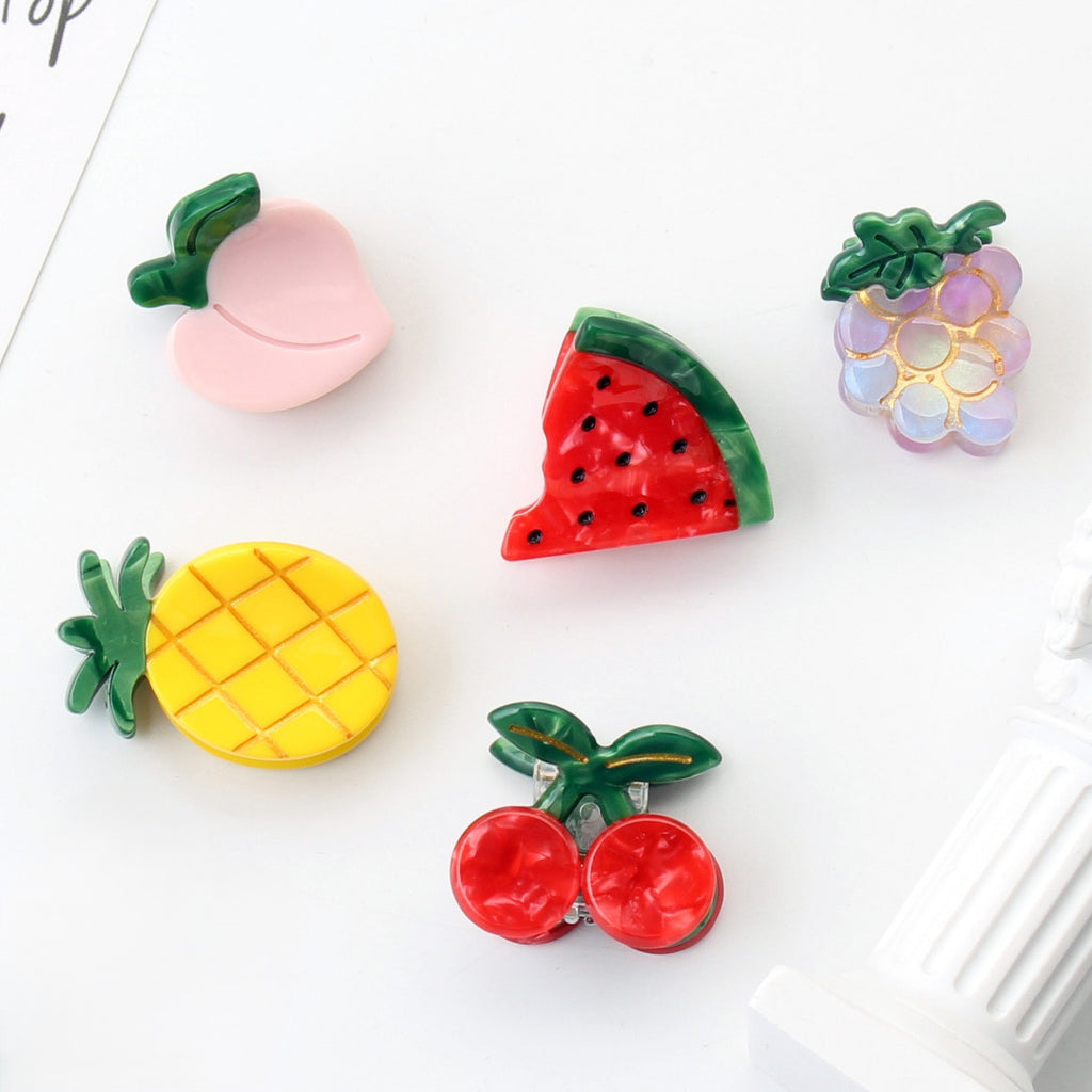 Mini Fruit Shaped Acetate Hair Clip