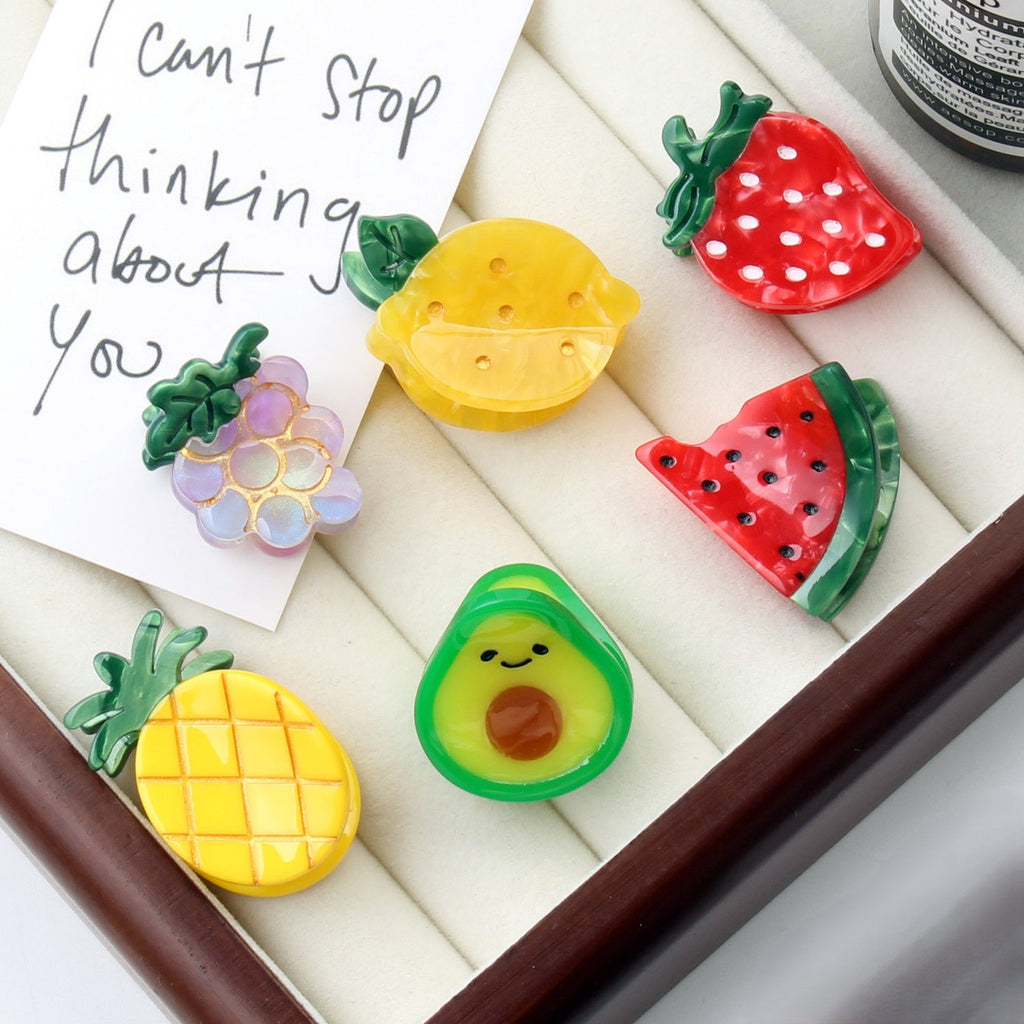 Mini Fruit Shaped Acetate Hair Clip - view 2