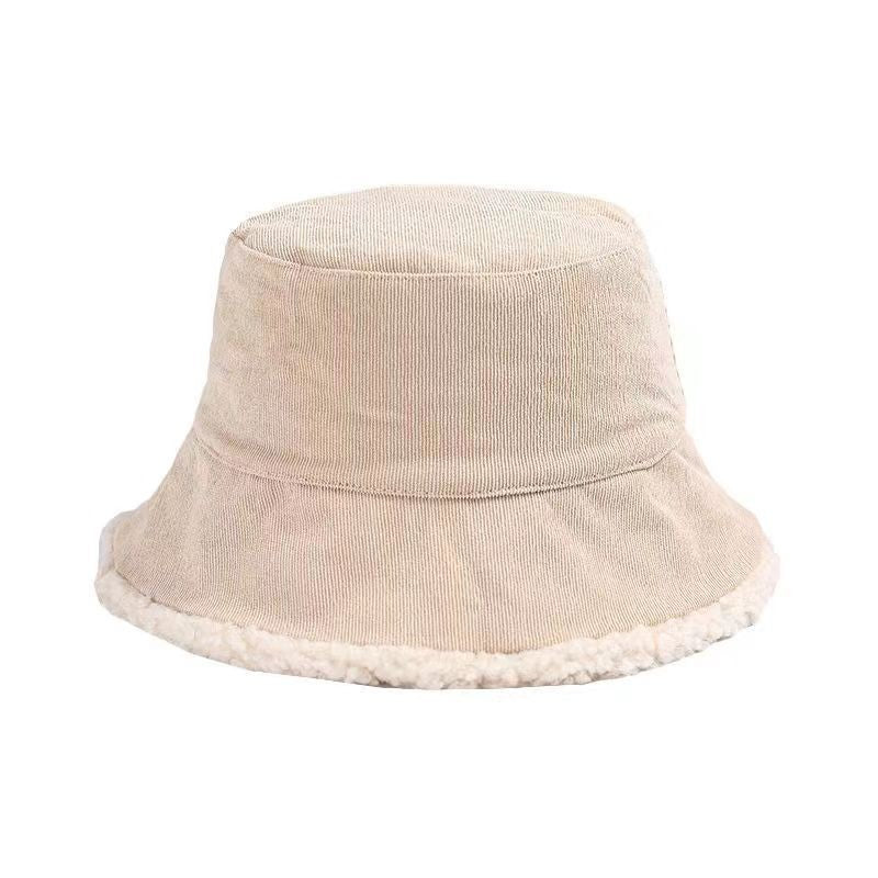 Reversible Corduroy Sherpa Bucket Hat