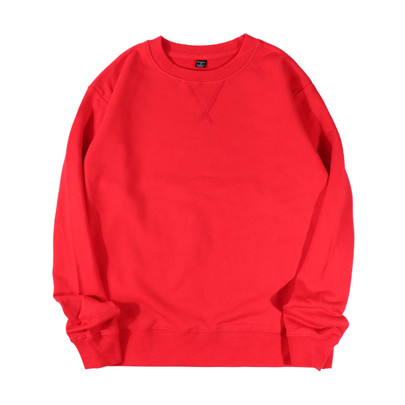 Everyday Cotton Crewneck Pullover Sweatshirt - Red
