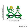 Shamrock Glitter Novelty Party Eyeglasses - C6