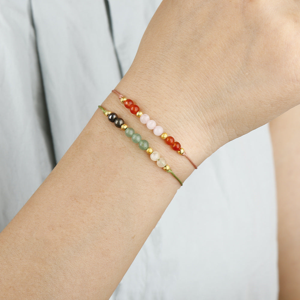 Natural Stone Intention Cord Bracelet - view 8