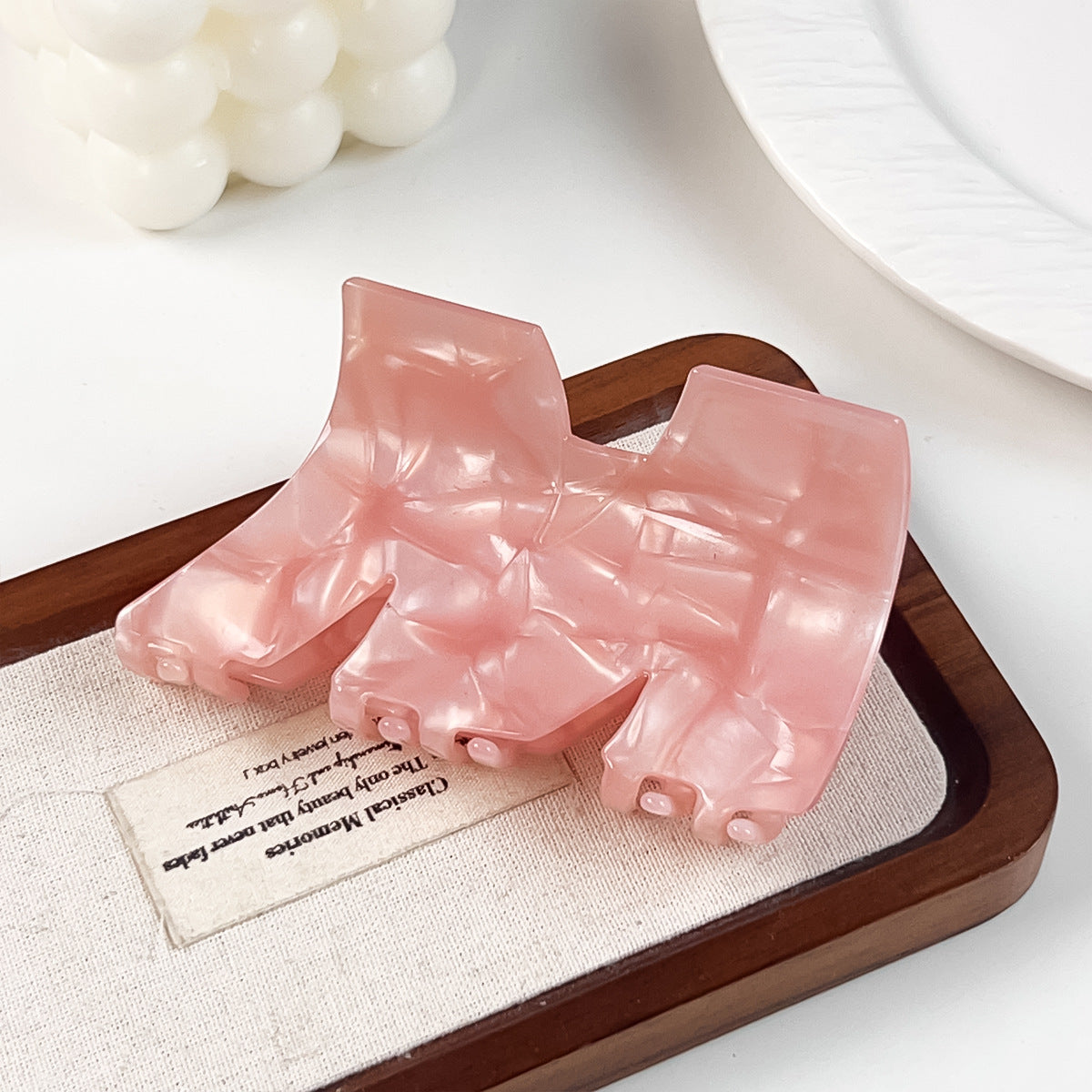 Oversized Swirl Pattern Hair Claw Clip - Color_01
