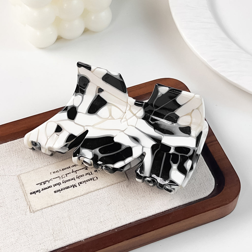 Oversized Swirl Pattern Hair Claw Clip - Color_07