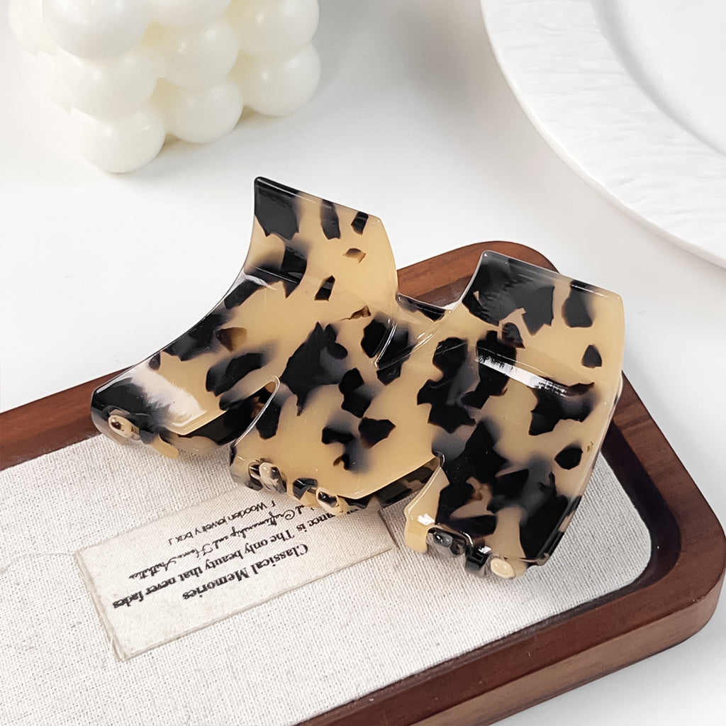 Oversized Swirl Pattern Hair Claw Clip - Color_12