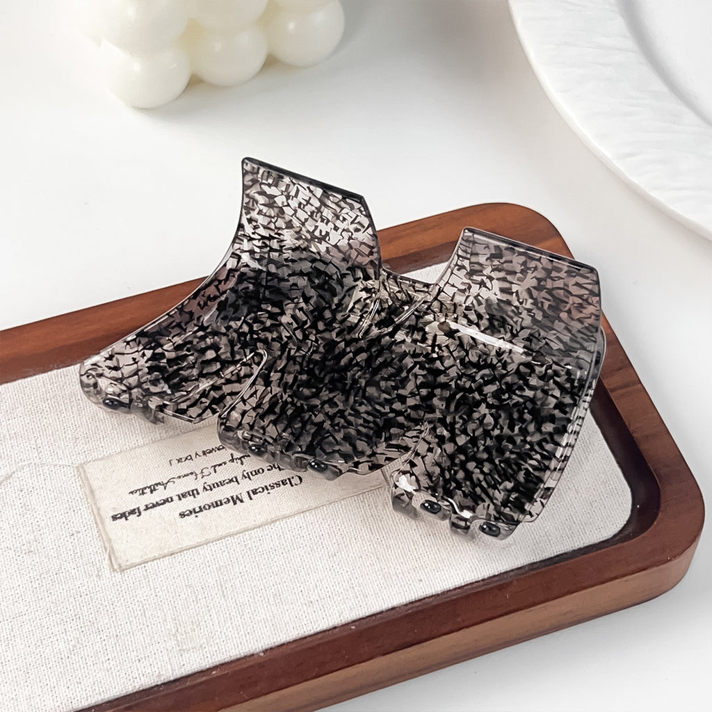 Oversized Swirl Pattern Hair Claw Clip - Color_15