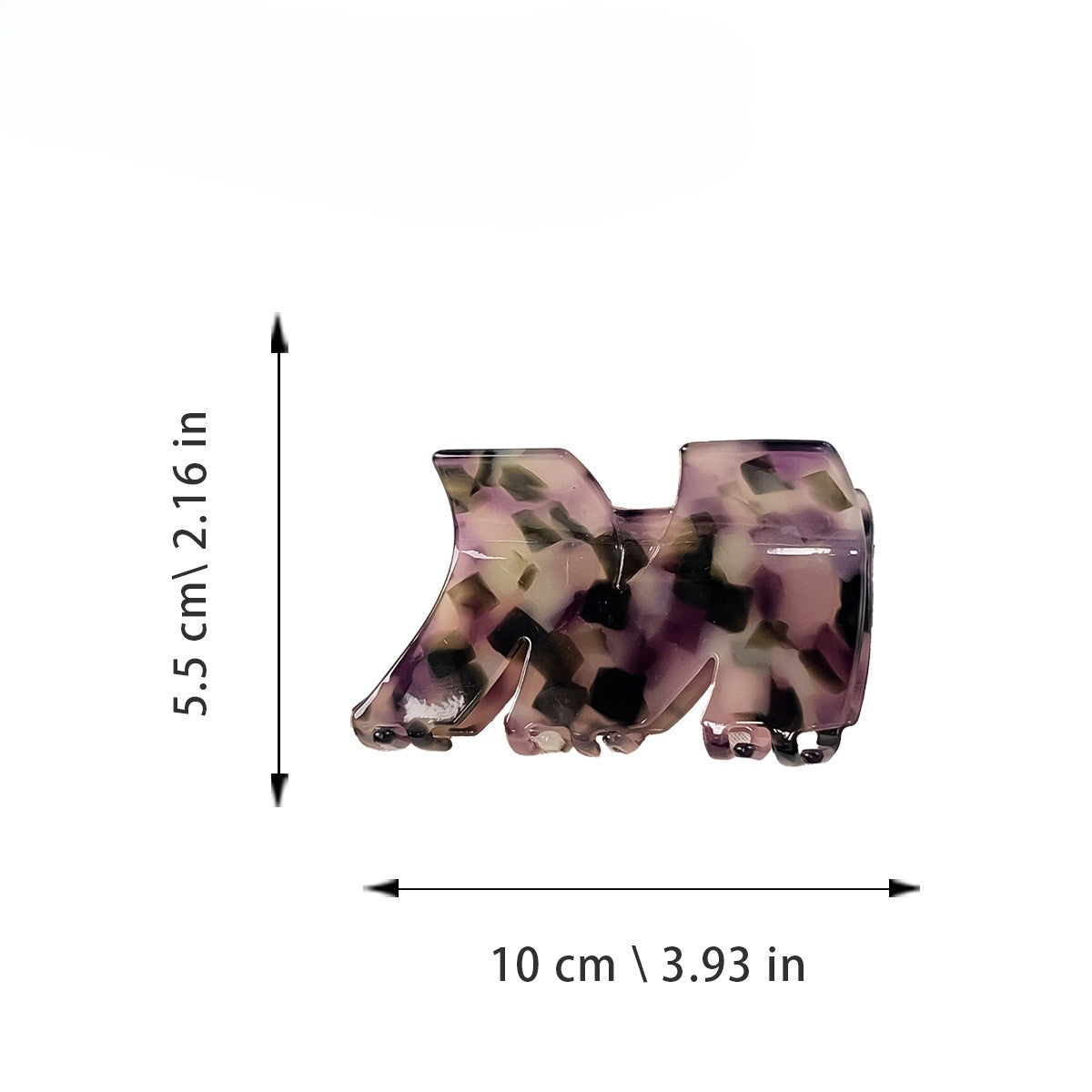 Oversized Swirl Pattern Hair Claw Clip - view 1