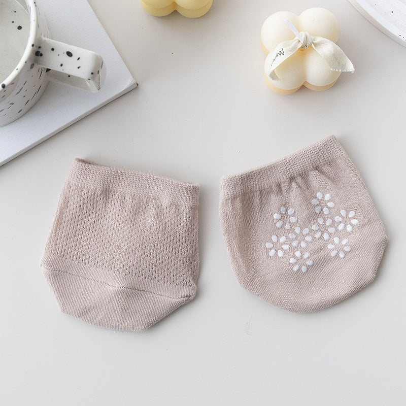 Non Slip Forefoot Cushion Heel Socks - Pink