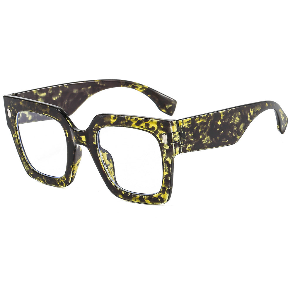 Oversized Square Blue Light Glasses - C8
